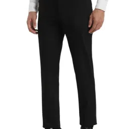Allen Solly Black Slim Fit Trousers image 3