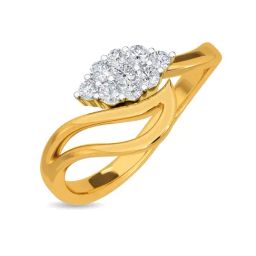 Kisna Diamond & Gold Jewellery Pacci 18k (750) Diamond & Gold Ring For Women-picture-47