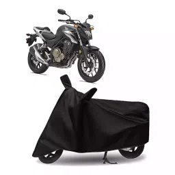 Auto Pearl Bike Cover for Honda CB 500 (Black)-picture-34