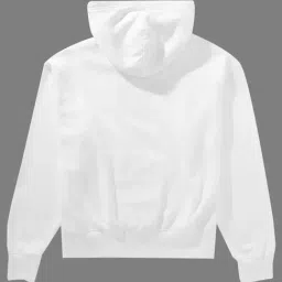 American Eagle White Regular Fit Printed Hooded Sweatshirt image 4