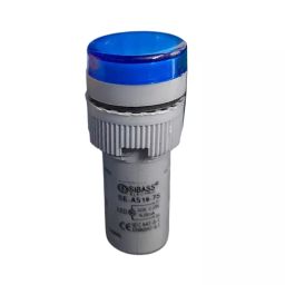 Sibass Electric LED Indicating Lamp 22.5 mm Dia. White Body 12 V to 220 V AC/DC Blue Light, SE-AD22-22DS (Pack of 1000)-picture-9