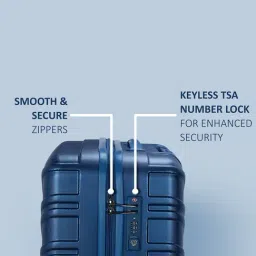 Romeing Monopoli Moon Blue Polycarbonate Hard Cabin Trolley - 55 cm image 5