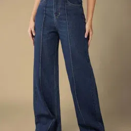 Dolce Crudo Blue Flared Fit Jeans-image-92