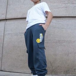Nap Chief Unisex Dark Grey Cotton Printed Track Bottoms & Joggers-picture-14