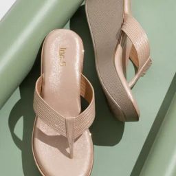 Inc.5 Women's Rose Gold Thong Wedges-picture-22