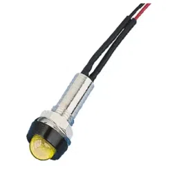 Oxley Yellow Panel Mount Indicator, 230V ac, 8 mm Mounting Hole Size, Lead Wires Termination, IP67, STR/LH/8/230/FL30/YW-picture-38