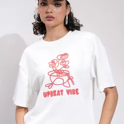 Street By Tokyo Talkies Women Graphic Printed Round Neck Oversized T-shirt-picture-31