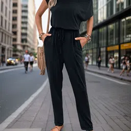 StyleCast Women One Shoulder Basic Jumpsuit image 5
