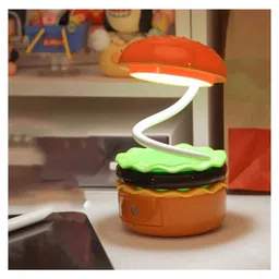 Crackles able Lamp - Burger Design Desk Light for Kids & Adults, Rechargeable Desk Lamp with Sharpener, Study Desk Light for Study Room/Home/Office-image-51