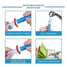 ARCADE TOYS Magic Water Painting Book with Magic Doodle Pen Assorted Color(Pack of 5) - Colour may vary image 3