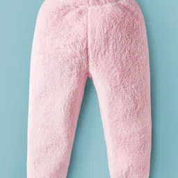 Mark & Mia Full Sleeves Winter Night Suit with Bunny Applique - Pink image 4