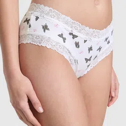 Victoria's Secret Printed Lace-Trim Basic Briefs 1125430277KW-image-81