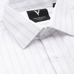 Van Heusen Slim Fit Opaque Striped Pure Cotton Formal Shirt image 5