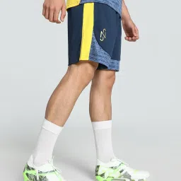 Puma Blue Regular Fit Printed Sports Shorts image 3