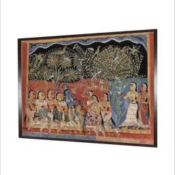 Indian Classic Art Multicolor Canvas Abstract Wall Art image 3