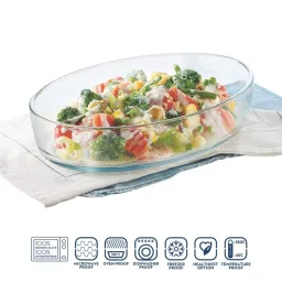 borosil ?Borosil ?Transparent Glass Baking Dish (1600 ML) image 3