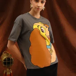 KAZO Grey Graphic T-Shirt image 3