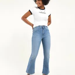 Levi's 725 Light Blue High Rise Bootcut Jeans image 3