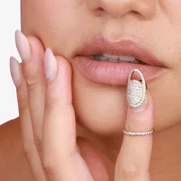 Sohi Gold-Plated Statement Finger Ring image 3