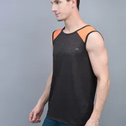 Force NXT Brown Regular Fit Gym Vest image 3