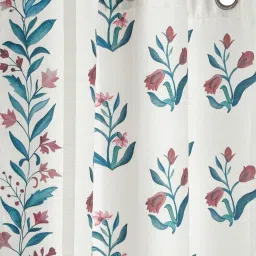 Rosara Home Polyester Beige Ethnic Regular 7 ft Door Curtains - Pack of 2 image 3