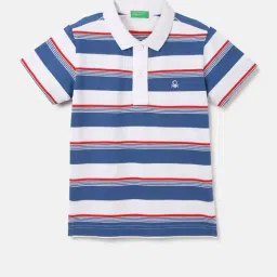United Colors of Benetton Kids Multicolor Striped Polo T-Shirt-picture-22