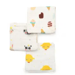 Baby Moo So Sweet Multicolour 3 Pack Large Muslin Napkin-image-11