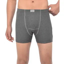 Woodland Dark Grey Cotton Solid Trunks-image-49