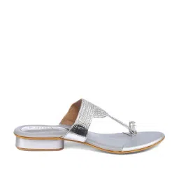 Biba Women's Silver Toe Ring Sandals-image-19