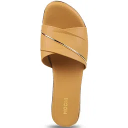 Mochi Women's Tan Casual Sandals image 3