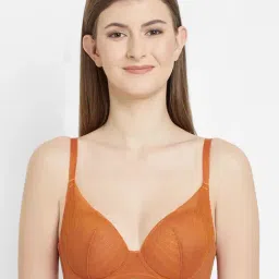 Wacoal Orange Under Wired Padded Plunge Bra-image-12