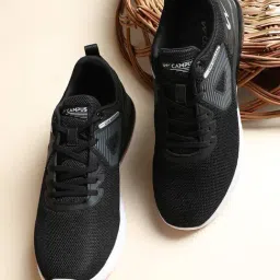 Campus Men's DRIP Black Running Shoes-image-1