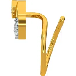 Kisna Diamond & Gold Jewellery 18k Gold & Diamond AmariNosepin for Women image 3