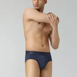 Xyxx Navy Nylon Solid Regular Fit Briefs image 5