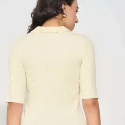 Annabelle By Pantaloons Off White Regular Fit Embellished Top image 2