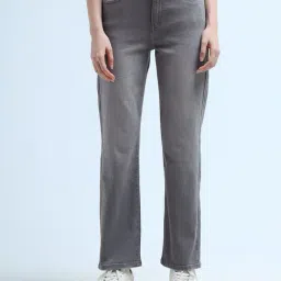 U.S. Polo Assn. Grey Straight Fit High Rise Jeans-picture-19