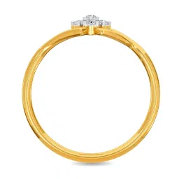 Kisna Diamond & Gold Jewellery Eithan 14k (585) Diamond & Gold Ring For Women image 3