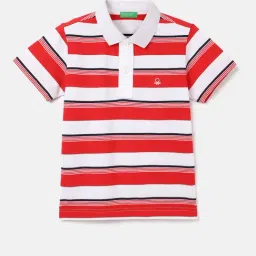 United Colors of Benetton Kids Multicolor Striped Polo T-Shirt-picture-29