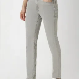 Van Heusen Grey Cotton Skinny Fit Jeans image 3