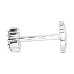 Sparkles Lab Grown Diamond 14k (585) White Gold Nosepin for Women image 3