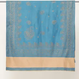 Aarika Red Wool Woven Design Shawl image 3