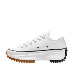 Converse Unisex Run Star Hike Canvas Platform Low Top White Sneakers image 3