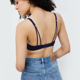 Ginger by Lifestyle Navy Padded Non-Wired T-Shirt Bra image 2