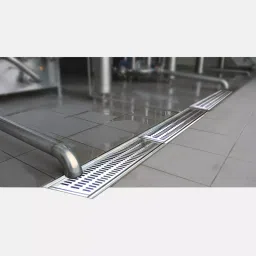 Chilly 250x250 mm Rail Grating with Frame Stainless Steel Glossy Finish Silver, RLG-250250 image 3