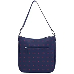 Nautica Red Printed Medium Hobo Handbag image 3