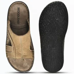 Woodland Men's Khaki Toe Ring Sandals image 3