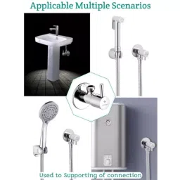 Enicet Brass Chrome Finish Multi Purpose Angle Valve, NE104 image 2