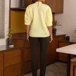 BInfinite Yellow Sunshine Top and Olive Green Trousers image 3