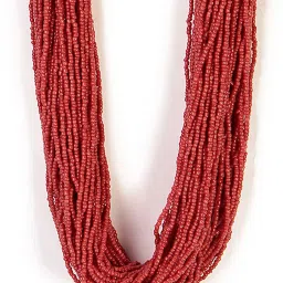 IMLI STREET Red Ethnic Tribal Handmade Resin Beaded Necklace image 3