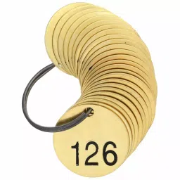 BRADY 38.1mm(1-1/2 Inch) Stamped Numbered Tag Set for General Purpose, 20TD84 (Pack of 25) image 2